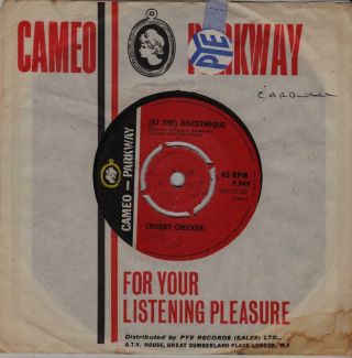 Chubby Checker (at The) Discotheque Cameo Parkway P.  949 Northern Soul Classic