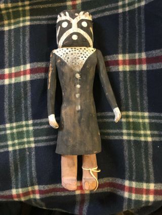 Hopi Large Vintage Ghost Kachina Doll Early 20th Century