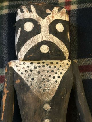 Hopi Large Vintage Ghost Kachina Doll Early 20th Century 3