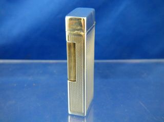 Dunhill Rollalite Sterling Silver Lighter Serviced Swiss Vintage Very RARE 4