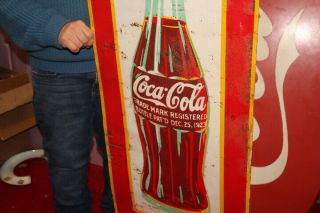 Rare Large Vintage Coca Cola 1923 Christmas Bottle Soda Pop 53 