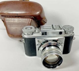 Voigtlander Prominent Nokton 1:1.  5/50 Vintage Camera & Lens with Case Germany 2