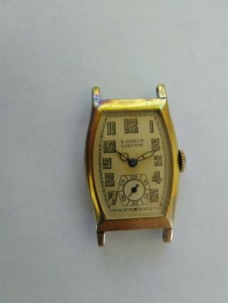 E.  Gubelin Lucerne Wrist Watch Vintage