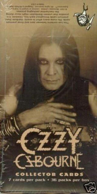 Ozzy Osbourne Collector Cards Factory Box (36 Packs)