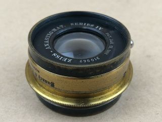 Zeiss Protar Series IV 8x10 Bausch & Lomb 200mm F/10 Vintage Brass Lens - 2