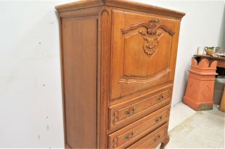 Vintage French Louis XVI Style Drop Front Cocktail Cabinet Dry Bar 5