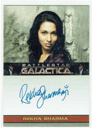 Battlestar Galactica Season 4 2009 Autograph Card Rekha Sharma As Tory Foster