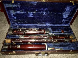 Bassoon Vintage Lesher Bassoon,  Elkhart Ind.  Complete