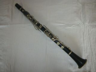 Vintage French Albert System Clarinet - Low Pitch,  Key Of A - For Restoration