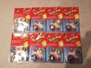 Rare Pokemon Figures Hasbro Tomy Bundle Of 8 Packages