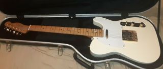 Fender Telecaster 6 - String Electric Guitar Vintage White W Gold Hardware