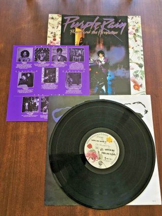 Prince And The Revolution Purple Rain Vinyl Lp 1984 Wb Records 925110 - 1