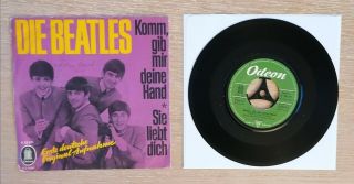 The Beatles - Komm,  Gib Mir Deine Hand - 1964 German Orig 7 " Vinyl - Ex,  Audio