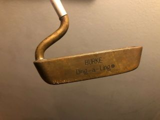 Vintage Burke Ding - A - Ling Putter Golf Club Rare 35 "