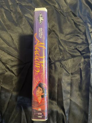 Disney’s Aladdin VHS Black Diamond Edition Vintage 2