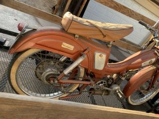1959 Benelli Riverside Moped / Mo - Ped Survivor Restore Vintage Rare Motobecane