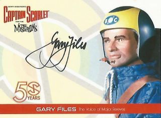 Captain Scarlet 50 Years - Gf3 Gary Files " Major Reeves " Autograph Card