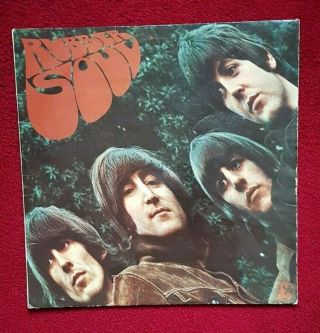 The Beatles - Rubber Soul 12 " Vinyl Album Parlophone Mono Pmc 1267 - 2nd Press