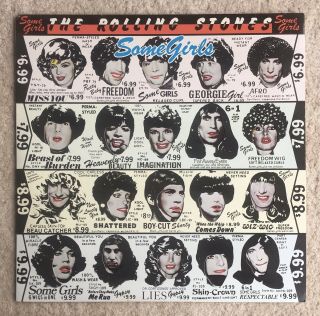 Rolling Stones Some Girls 1st Press 1978 Uk Vinyl Lp Cun 39108 Withdrawn Sleeve