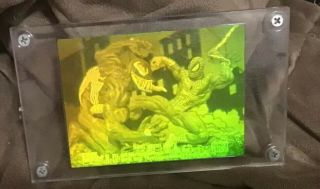1993 Marvel Universe Series Iv Spider - Man Vs Venom 3 - D Hologram Insert H - Iv Nm/m
