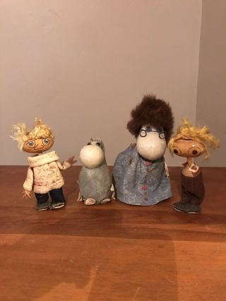 4 Atelier Fauni Moomin Trolls Finlnd Too Ticky,  Snusmumriken,  Hemulen,  Moominmamma