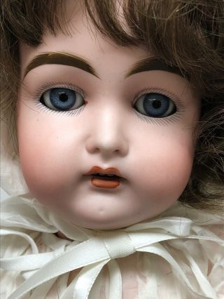 22” Antique German Bisque Doll Kammer Reinhardt Brunette 192 10 SC2 5