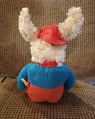 Rare Vintage RUSHTON Easter Bunny Rabbit 16” Plush Rubber Face 6