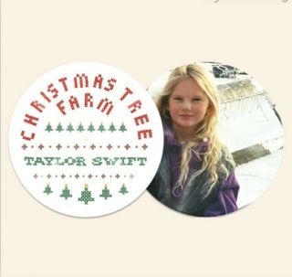 Taylor Swift Limited Edition Christmas Tree Farm Picture Disc In Hand