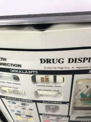 Vtg Identification Kit Police School Drug Education RARE Display Briefcase 3