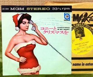 Connie Francis - Christmas In My Heart 1962 Japan 4tracks Ep 7 " Mgm Lss - 5024