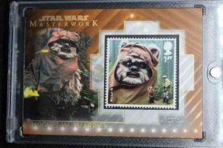 2020 Topps Masterwork Star Wars Stamp Relic Card 03/10 Wicket W.  Warrick