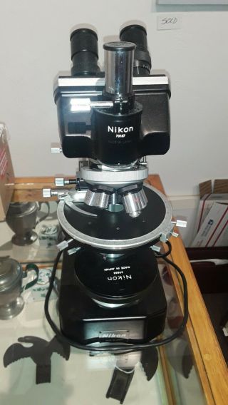 Vintage Nikon Microscope,
