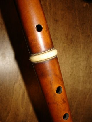 Vintage Firth Hall & Pond Baroque Burled Boxwood Flute Made in York (Signed) 3