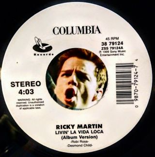 RICKY MARTIN LIVIN ' LA VIDA LOCA USA 7 