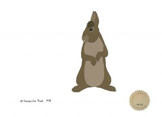 Watership Down Bigwig 1978 Production Animation Cell Lje Seal 65 - 3