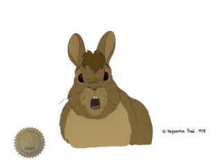 Watership Down Bigwig 1978 Production Animation Cell Lje Seal 08 - 2