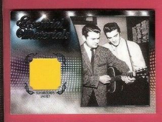 Elvis Presley Worn Sun Records Jacket Relic Piece Card 2012 Essential Materials