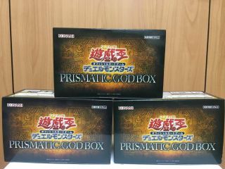 3 Boxes Bandai Yu - Gi - Oh Ocg Duel Monsters Prismatic God Box St Of 3 Fs