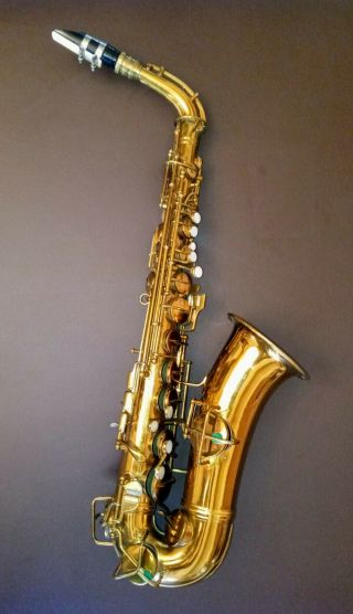 Vintage 1923 C.  G.  Conn Alto Saxophone Patent 8.  1914 1119954 A 136671 L W/case