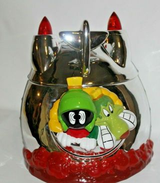 Looney Tunes Warner Brothers Marvin The Martian Spaceship Cookie Jar