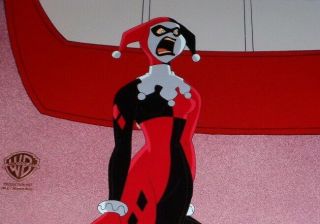 Batman Animated Series Cel Harley Quinn Mad Scream