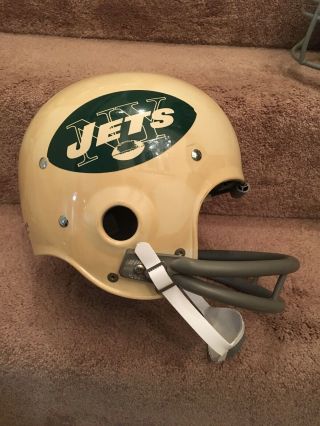 Vintage Riddell Kra - Lite Old Football Tk Helmet - 1965 York Jets - Joe Namath
