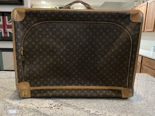Vintage Louis Vuitton Lv Monogram Suitcase Luggage Huge