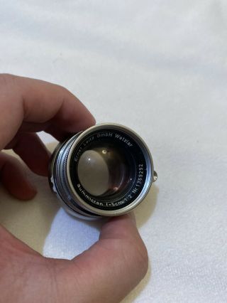 Vintage Leica Summicron 50mm F/2 Lens