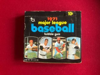 1971,  " Topps ",  Baseball Card Display Box (vintage / Scarce) Bench / Yaz