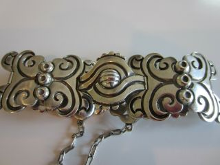 Vintage Hector Aguilar Taxco 940 Silver Bracelet Early Mark