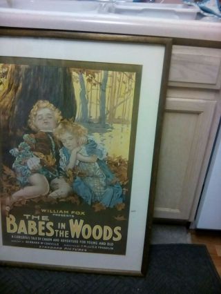 1917 Movie Poster - The Babes In The Woods - William Fox - Standard Pictures Vintage