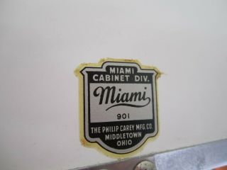 Vtg Set 3 MCM 1950s Bathroom Medicine Cabinet Mirror Storage Chrome Miami Carey 3