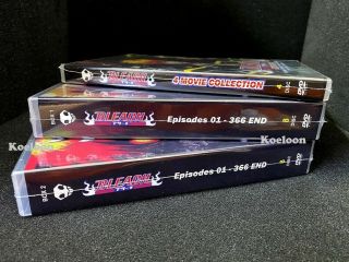 Anime DVD BLEACH Complete TV Series Boxsets (1 - 366 End),  4 Movies English Dub 2