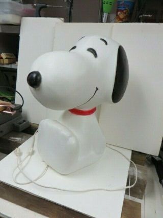 Vintage Snoopy Lamp,  Extremely Rare 18 ",  Lights Up By Gladys Goose